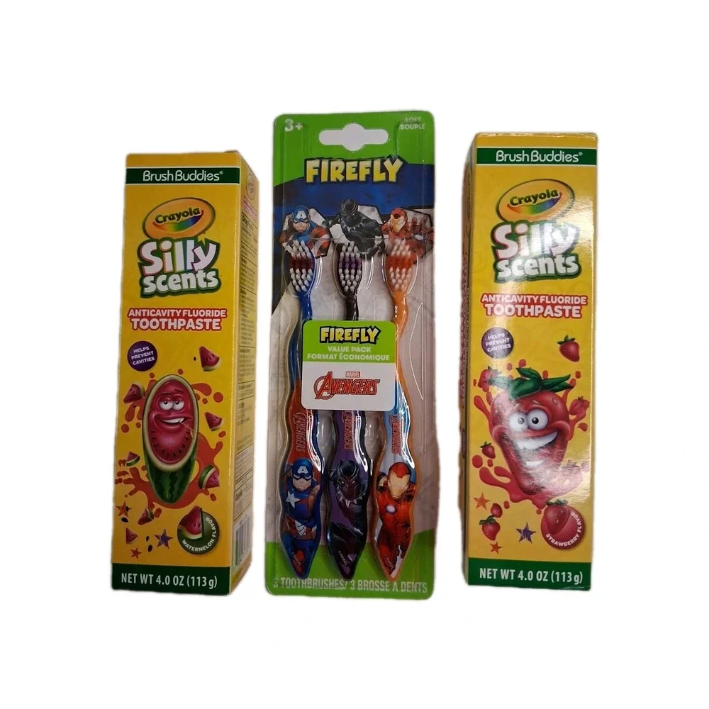 Toothpaste‎ Crayola Silly Scent Flavor Anticavity w/ Flouride, 4 oz ea, 2 pk +